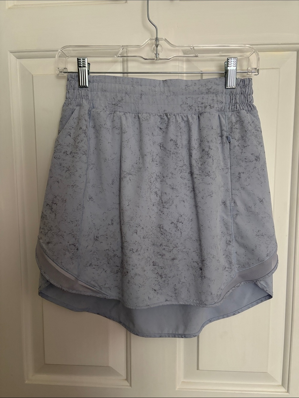 lululemon athletica periwinkle blue Marbled athletic skort-long